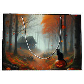 Halloween/Herfst/Herfst/pompoen/poes Groot Cadeauzakje (Achterkant)