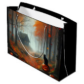 Halloween/Herfst/Herfst/pompoen/poes Groot Cadeauzakje (Achterkant Gekanteld)