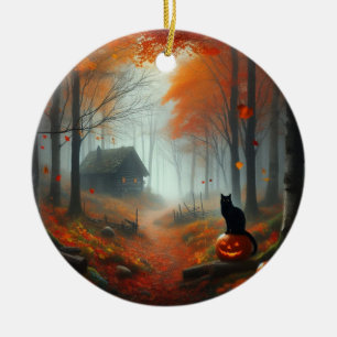 Halloween/Herfst/Herfst/pompoen/poes Keramisch Ornament
