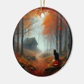 Halloween/Herfst/Herfst/pompoen/poes Keramisch Ornament (Links)