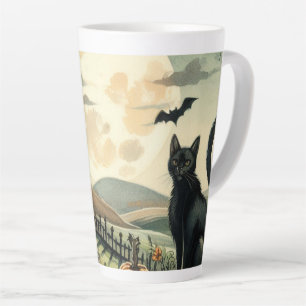 Halloween/Herfst/Herfst/pompoen/poes Latte Mok