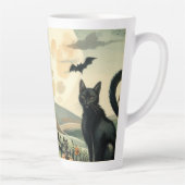 Halloween/Herfst/Herfst/pompoen/poes Latte Mok (Rechts)