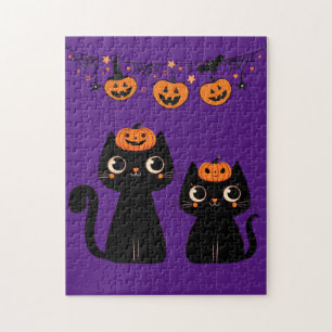 Halloween/Herfst/Herfst/pompoen/poes Legpuzzel
