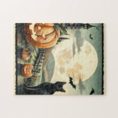 Halloween/Herfst/Herfst/pompoen/poes Legpuzzel (Horizontaal)
