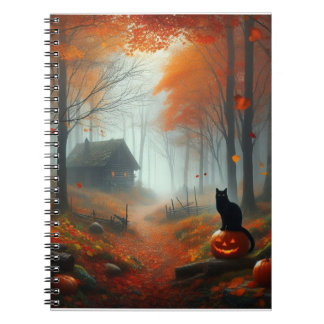 Halloween/Herfst/Herfst/pompoen/poes Notitieboek