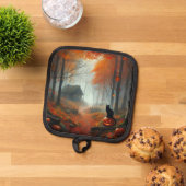 Halloween/Herfst/Herfst/pompoen/poes Pannenlap (Top down)