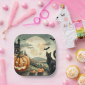 Halloween/Herfst/Herfst/pompoen/poes Papieren Bordje (Feest)