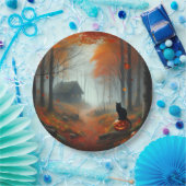 Halloween/Herfst/Herfst/pompoen/poes Papieren Bordje (Feest)