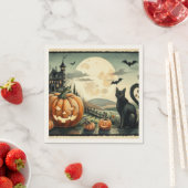 Halloween/Herfst/Herfst/pompoen/poes Servet (Insitu)