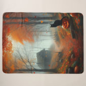 Halloween/Herfst/Herfst/pompoen/poes Sherpa Deken (Voorkant (horizontaal))