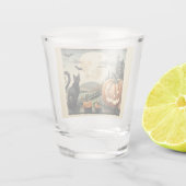 Halloween/Herfst/Herfst/pompoen/poes Shot Glas (Achterkant)