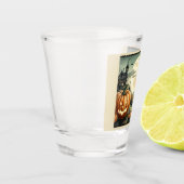 Halloween/Herfst/Herfst/pompoen/poes Shot Glas (Links)