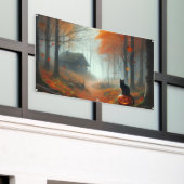 Halloween/Herfst/Herfst/pompoen/poes Spandoek (Buitenkant Gebouw)