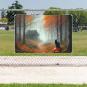 Halloween/Herfst/Herfst/pompoen/poes Spandoek (Insitu)