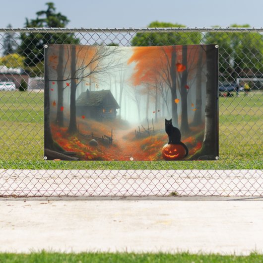 Halloween/Herfst/Herfst/pompoen/poes Spandoek (Insitu)