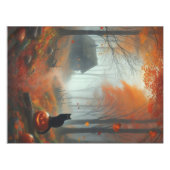 Halloween/Herfst/Herfst/pompoen/poes Tafelkleed (Voorkant (Horizontaal))