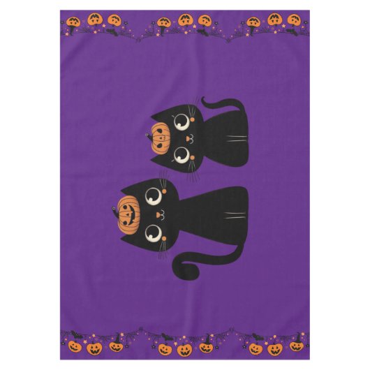 Halloween/Herfst/Herfst/pompoen/poes Tafelkleed (Voorkant)