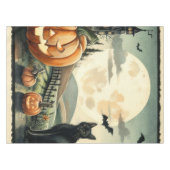 Halloween/Herfst/Herfst/pompoen/poes Tafelkleed (Voorkant (Horizontaal))