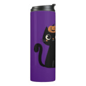 Halloween/Herfst/Herfst/pompoen/poes Thermosbeker (Gedraaid links)