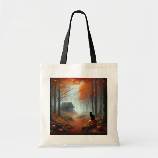 Halloween/Herfst/Herfst/pompoen/poes Tote Bag (Voorkant)