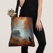 Halloween/Herfst/Herfst/pompoen/poes Tote Bag (Dichtbij)
