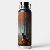 Halloween/Herfst/Herfst/pompoen/poes Waterfles (Achterkant)