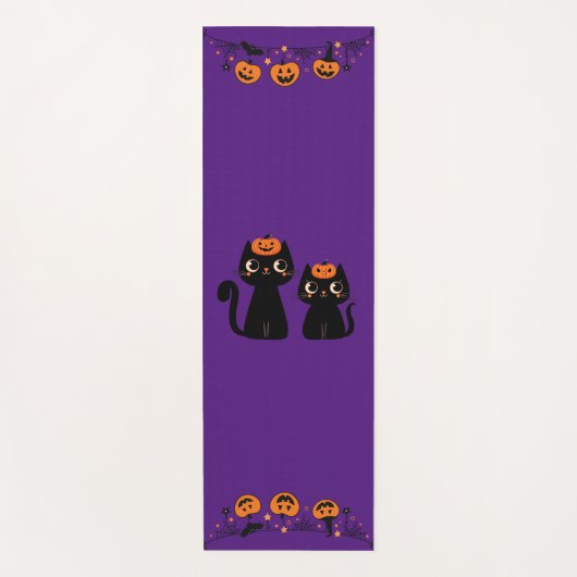 Halloween/Herfst/Herfst/pompoen/poes Yogamat (Voorkant)