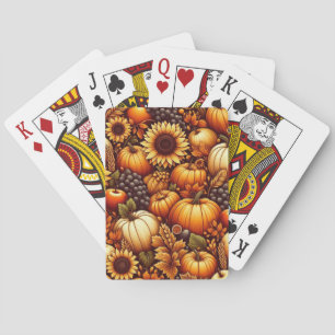 Halloween/Herfst/Herfst/pompoen Pokerkaarten