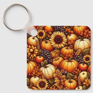 Halloween/Herfst/Herfst/pompoen Sleutelhanger