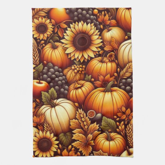 Halloween/Herfst/Herfst/pompoen Theedoek (Verticaal)