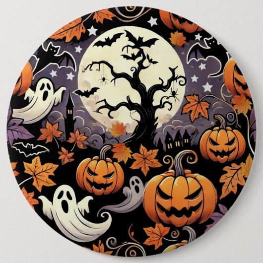 Halloween/Herfst/Herfst Ronde Button 6,0 Cm (Voorkant)