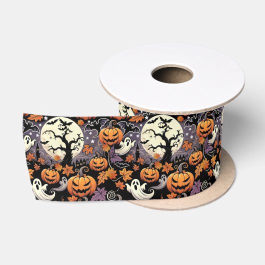 Halloween/Herfst/Herfst Satijnen Lint (Spoel)