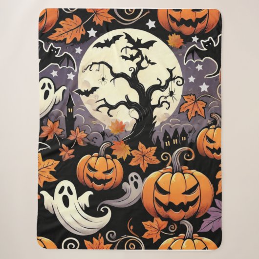 Halloween/Herfst/Herfst Sherpa Deken (Voorkant)