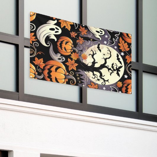 Halloween/Herfst/Herfst Spandoek (Buitenkant Gebouw)
