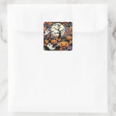 Halloween/Herfst/Herfst Vierkante Sticker (Tas)