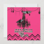 Halloween Herfst Kroonluchter Bat Chevron Zig Zag Kaart (Voorkant)