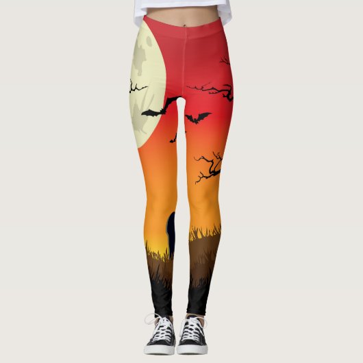 Halloween Herfst Leggings (Voorkant)