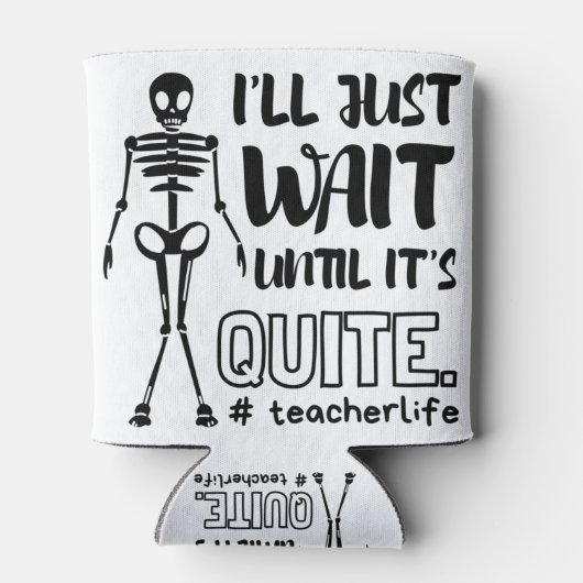 Halloween Herfst leraar leraar leraar Blikjeskoeler (Achterkant)