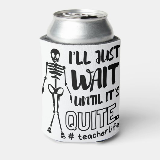 Halloween Herfst leraar leraar leraar Blikjeskoeler (Blikje Achterkant)