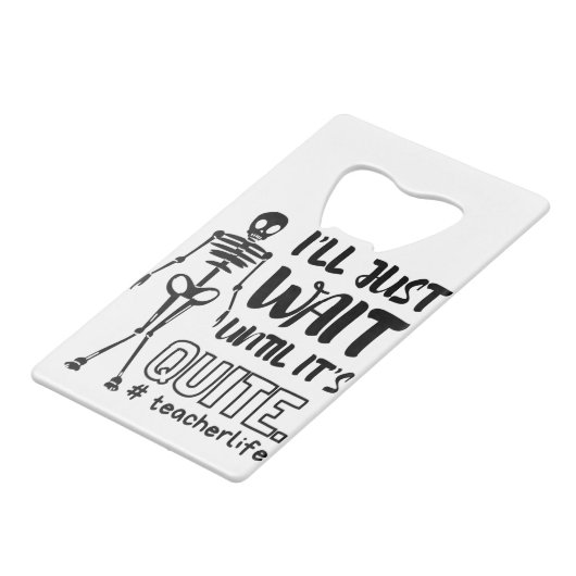 Halloween Herfst leraar leraar leraar Creditkaart Flessenopener (Achterkant Gekanteld)