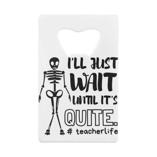 Halloween Herfst leraar leraar leraar Creditkaart Flessenopener (Achterkant)