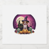 Halloween Herfst liefhebbers Sparkling Wijnetiket (Enkel label)