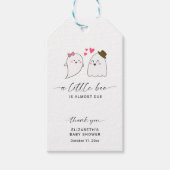 Halloween Herfst Little Boo Baby shower QR-code Cadeaulabel (Voorkant)