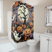 Halloween/Herfst/Najaar Douchegordijn (In situ)