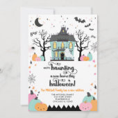 Halloween Herfst Nieuw adres Nieuwe Home Aankondig Kaart (Voorkant)