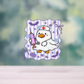 Halloween Herfst Paarse Coquette Goose Nurse Aesth Acryl Bord (Neutraal)