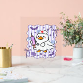 Halloween Herfst Paarse Coquette Goose Nurse Aesth Acryl Bord (Huwelijk)