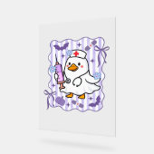 Halloween Herfst Paarse Coquette Goose Nurse Aesth Acryl Bord (Hoek)