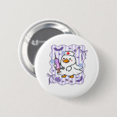 Halloween Herfst Paarse Coquette Goose Nurse Aesth Ronde Button 5,7 Cm (Voorkant /achterkant)