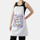 Halloween Herfst Paarse Coquette Goose Nurse Aesth Schort (Insitu)